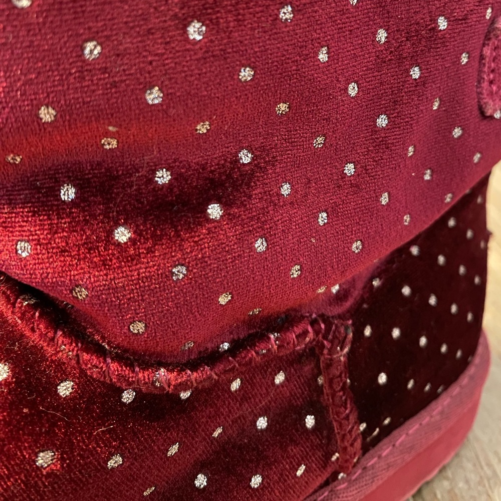 Ugg Bailey Bow Velvet Metallic Dot Boots - Picture 2 of 5